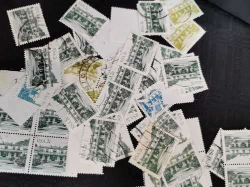 Mini Luckybox - lots of loose stamps, on piece, in plastic, mixed world and some SWA FDC`s