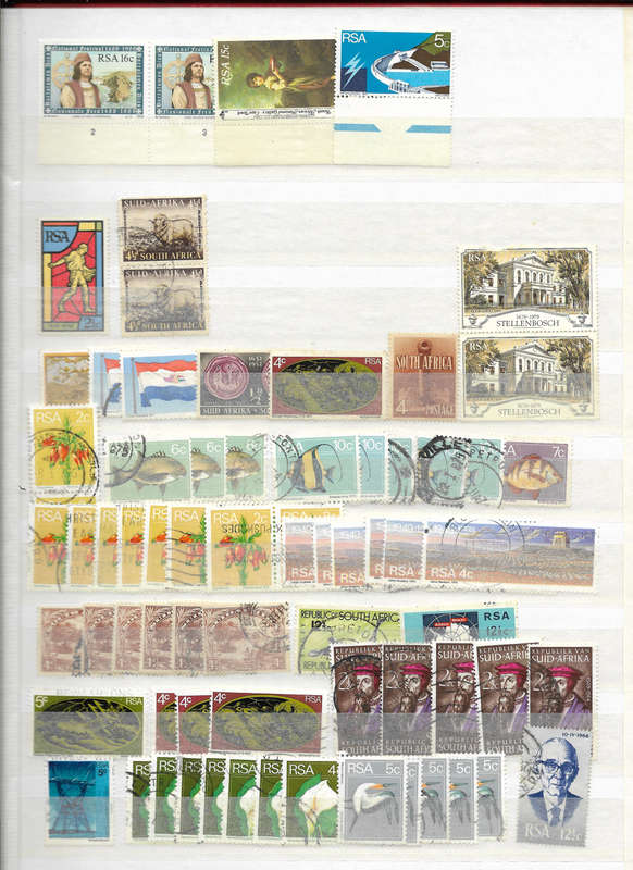 LIGHTHOUSE 8pg Stock book second hand Filled with Postmarks Union&RSA few pre-union -Great Condition