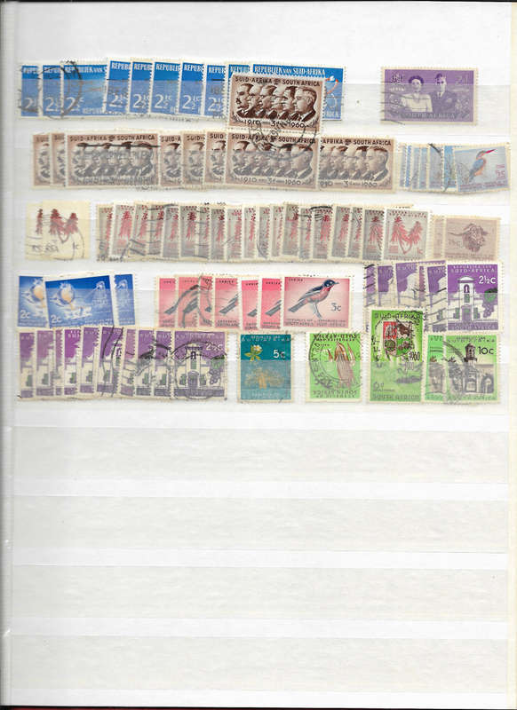 LIGHTHOUSE 8pg Stock book second hand Filled with Postmarks Union&RSA few pre-union -Great Condition