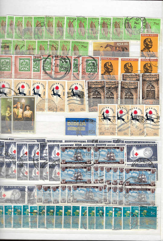 LIGHTHOUSE 8pg Stock book second hand Filled with Postmarks Union&RSA few pre-union -Great Condition