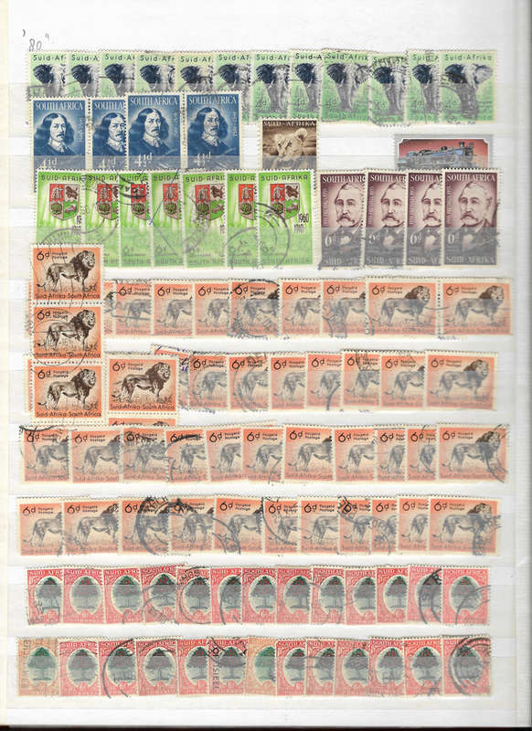 LIGHTHOUSE 8pg Stock book second hand Filled with Postmarks Union&RSA few pre-union -Great Condition