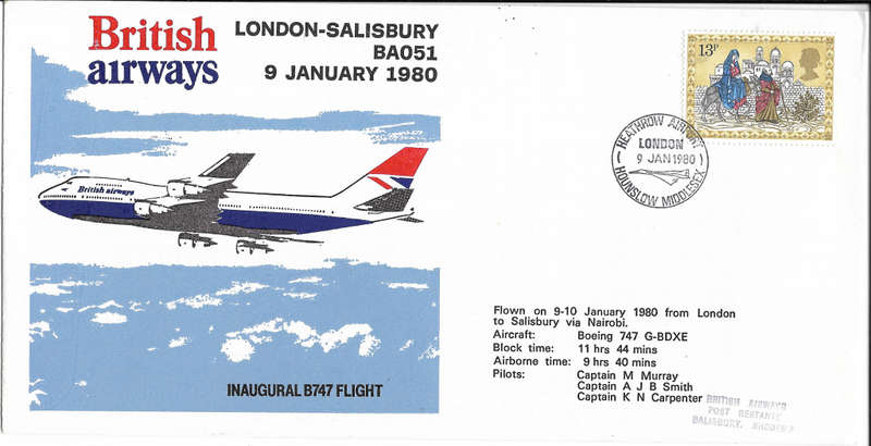 Two British Airways First Flight Covers - Must see