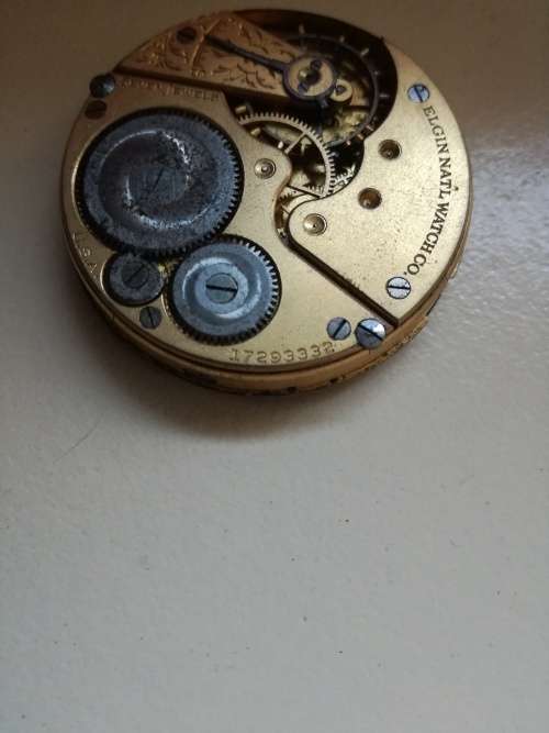 Elgin pocket watch face.