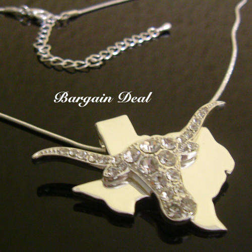 R80 only! Silver Bull Head Necklace with 27 stone Sparkling Genuine Crystal from Jessica Simpson!!