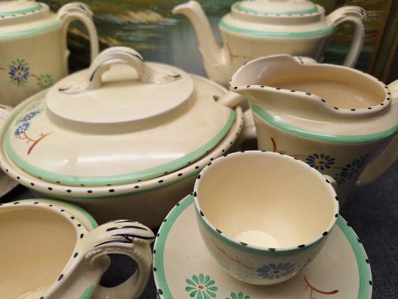 Collection of Vintage Burleigh Ware Tudor Made in England Ceramics