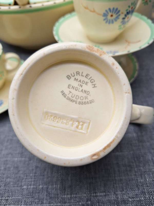 Collection of Vintage Burleigh Ware Tudor Made in England Ceramics