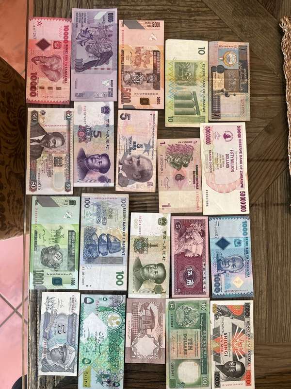 Assortment Bank Notes x 20