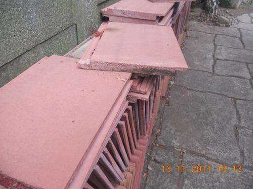Flat Concrete roof tiles (Red)