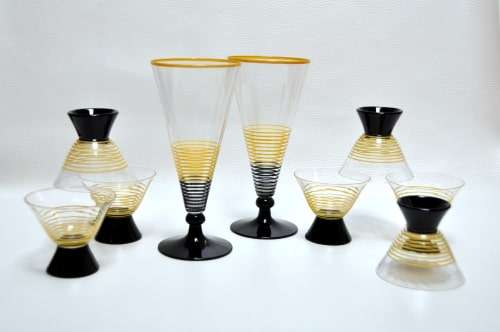 Danish Art Deco Glasses, circa 1933