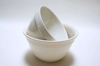 Set of Two Vintage Ceramic Mixing Bowls,  circa 1950-60