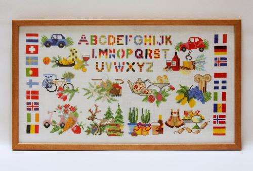 Framed Child's Cross Stitch