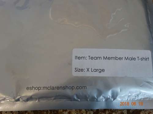 Vodafone Mclaren Merc F1 Racing Team T- Shirt for Men - XL - BLACK- New - Official Gear