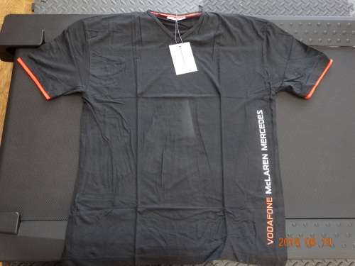 Vodafone Mclaren Merc F1 Racing Team T- Shirt for Men - XL - BLACK- New - Official Gear