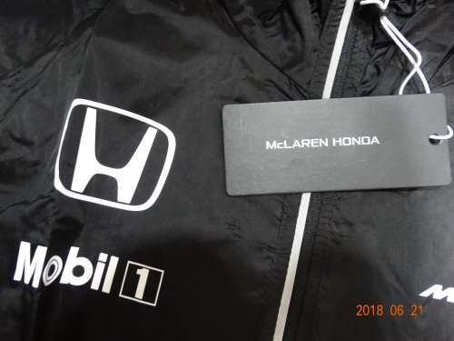 Mclaren -Honda - F1 Racing Windbreaker / Rain Jacket for Men XL- Brand  New - Official Gear