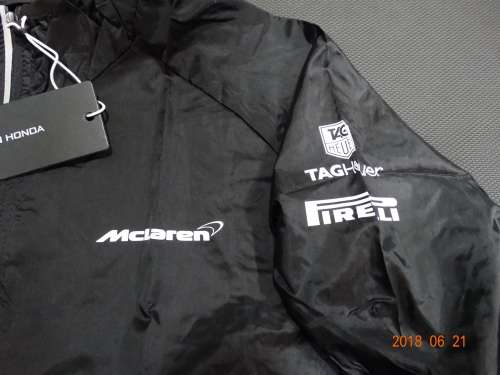 Mclaren -Honda - F1 Racing Windbreaker / Rain Jacket for Men XL- Brand  New - Official Gear