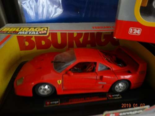 Ferrari F40 (1987)+ Lambo DIABLO + Jag XK 120 Roadster  -1:24 - Bburago  - Awesome Set Together  .