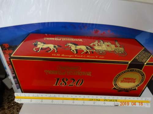 Matchbox Models Of Yesteryear YS-39 1820 Passenger Coach & Horses - LIMITED ED
