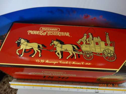 Matchbox Models Of Yesteryear YS-39 1820 Passenger Coach & Horses - LIMITED ED