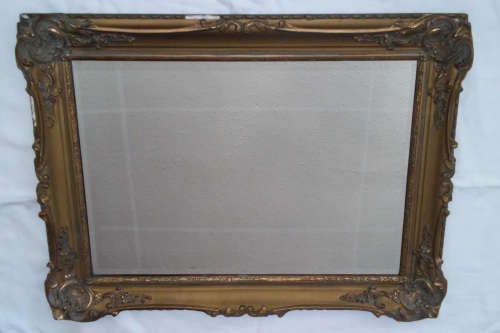 Gold Baroque Frame with Beveled Mirror