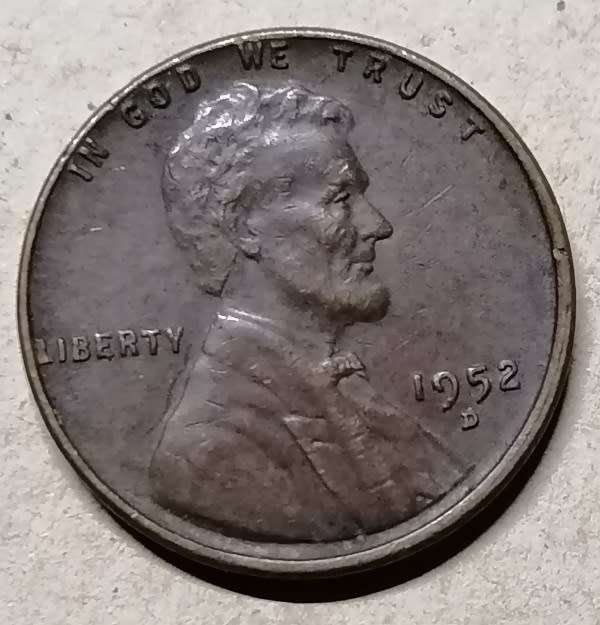 1952 USA Lincoln 1 Cent Wheat Penny