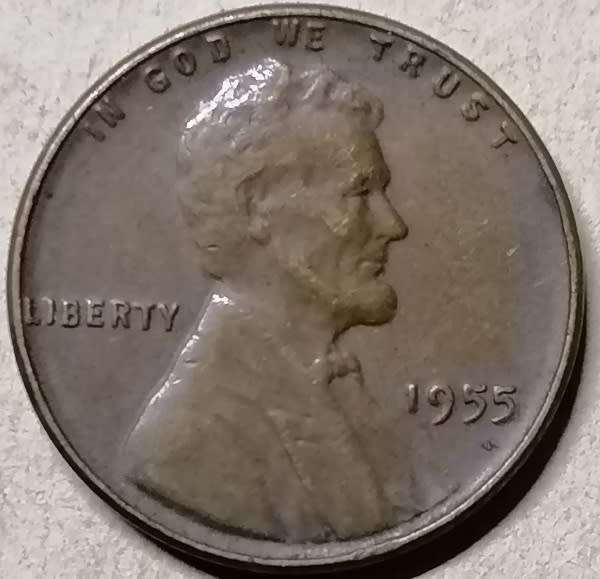 1955 USA Lincoln 1 Cent Wheat Penny