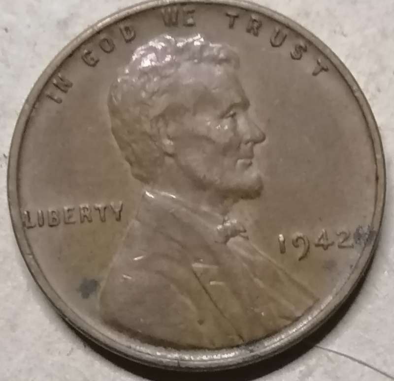1942 USA Lincoln 1 Cent Wheat Penny