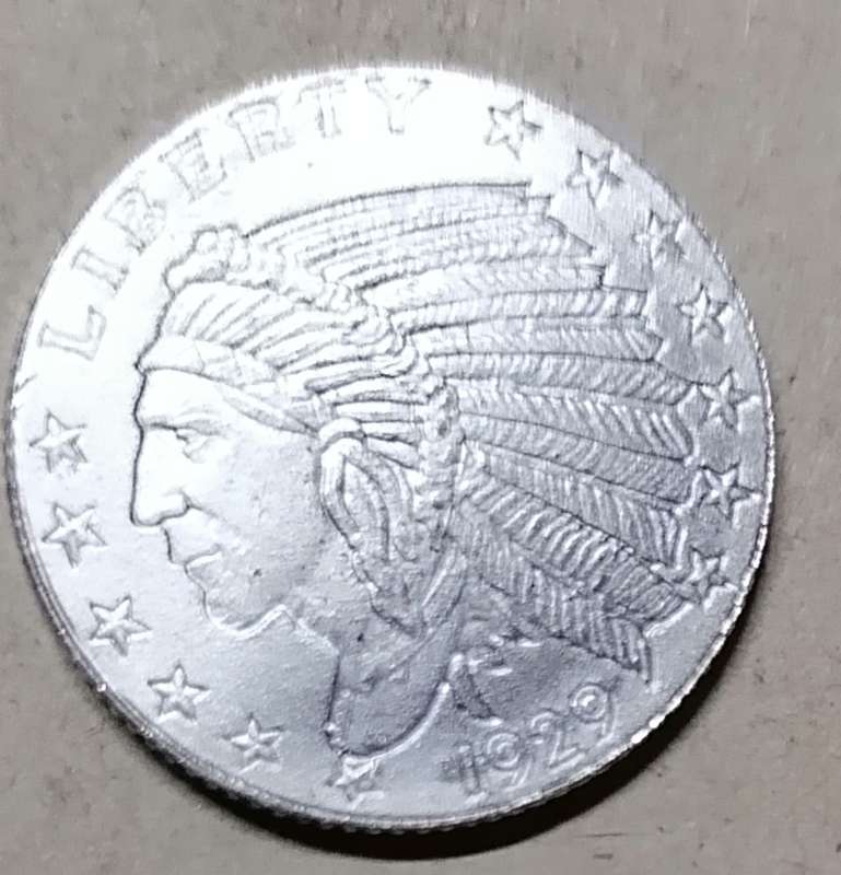 1/10 silver Indian head silver round