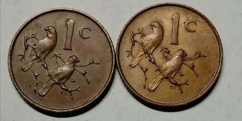1968 1 CENT SET AFR + ENG