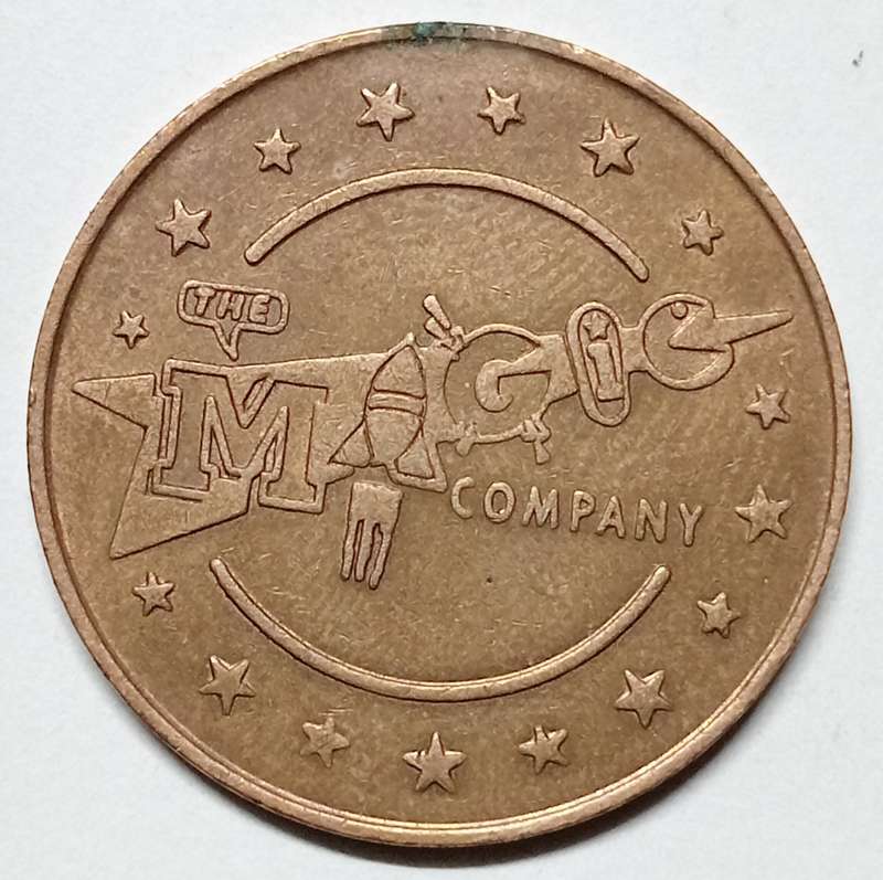 THE MAGIC COMPANY GAMING TOKEN- BRASS