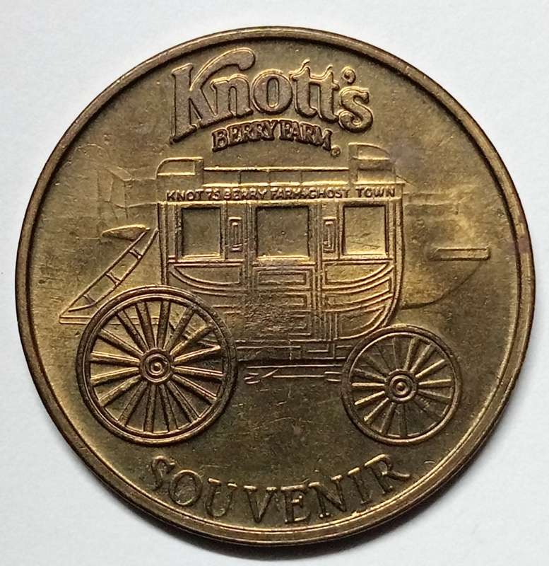 GREAT USA KNOTT`S BERRY FARM SOUVENIR TOKEN - BU