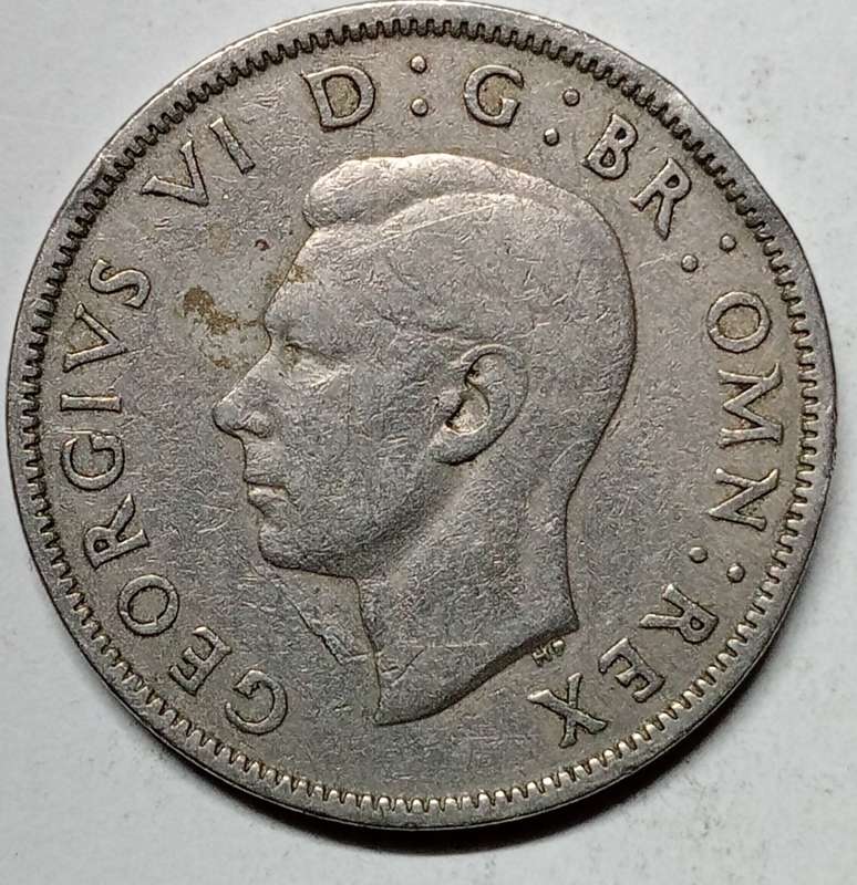 GREAT 1950 UK 2 SHILLING