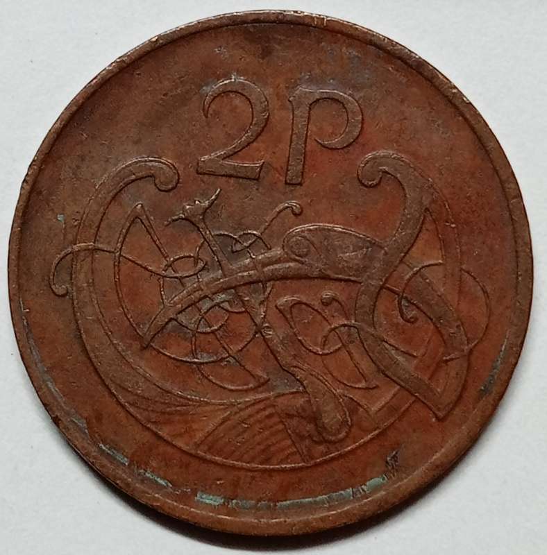 1980 Ireland - 2 pence - Great details