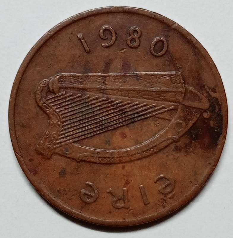 1980 Ireland - 2 pence - Great details