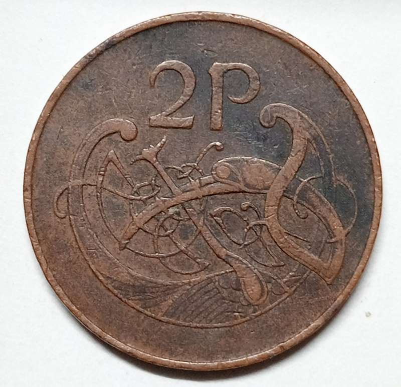 1971 Ireland - 2 pence - Great details