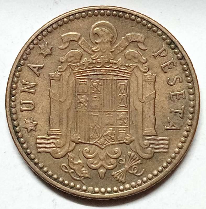 spain 1 pesetas 1947 - GREAT DETAILS