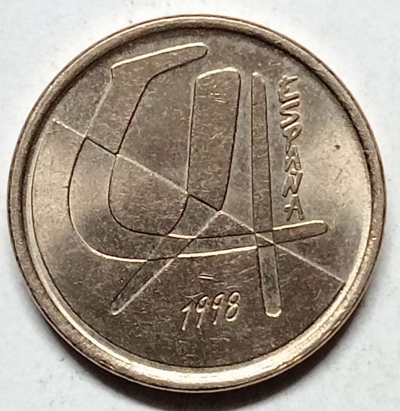 BRILLIANT 1998 5 PESETAS SPAIN - UC