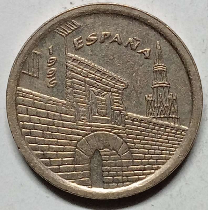 BRILLIANT 1996 5 PESETAS SPAIN - AU