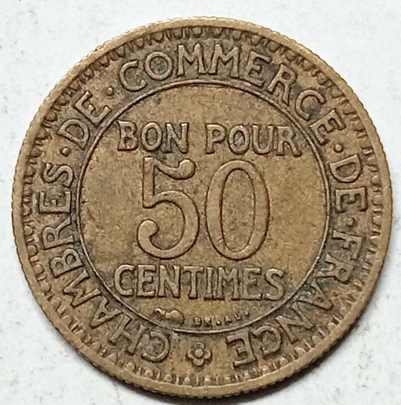 GREAT 1925 50 CENTIMES FRANCE