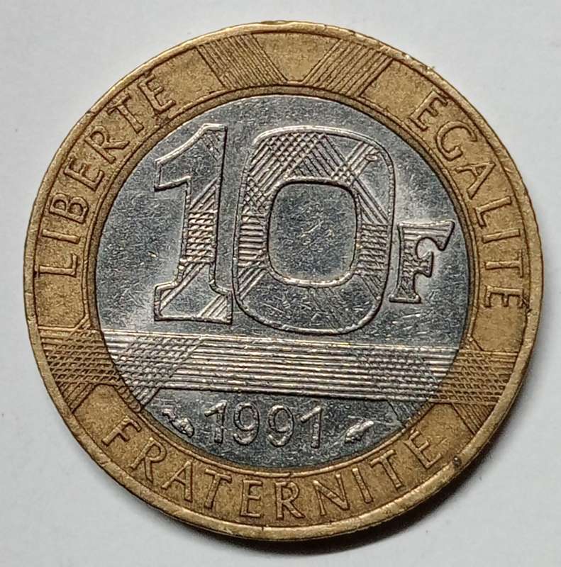 FRANCE 10 FRANCS 1991