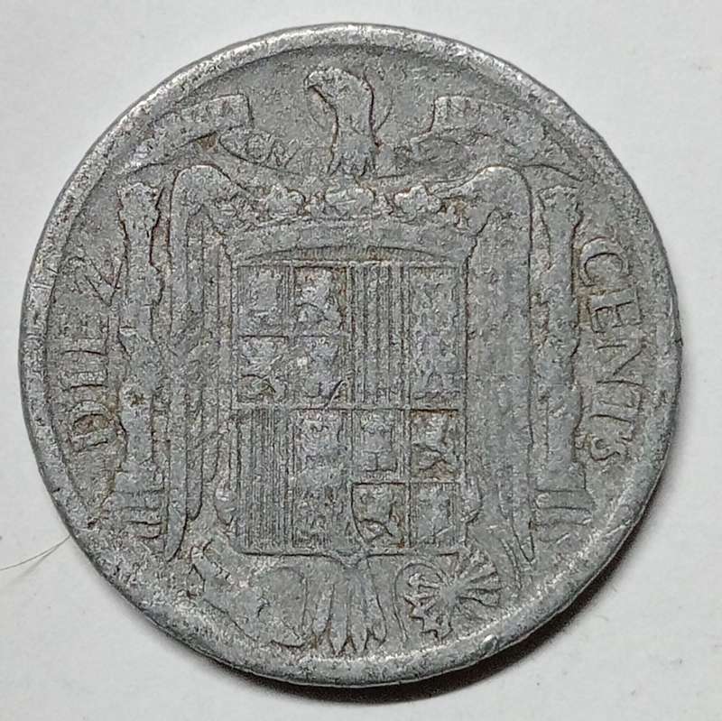 1941 SPAIN 10 Centimos