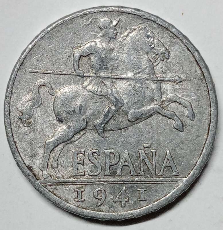 BRILLIANT 1941 SPAIN 10 Centimos