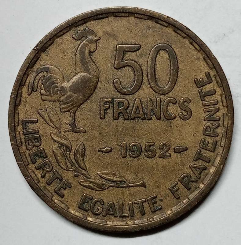 FRANCE 50 FRANCS 1952