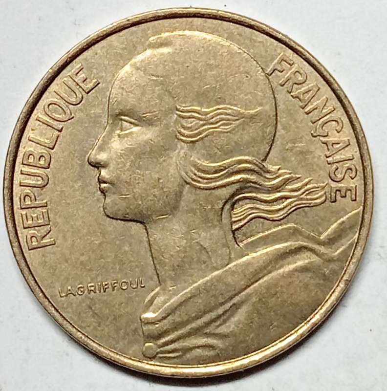 BRILLIANT 1986 10 centimes France - AU