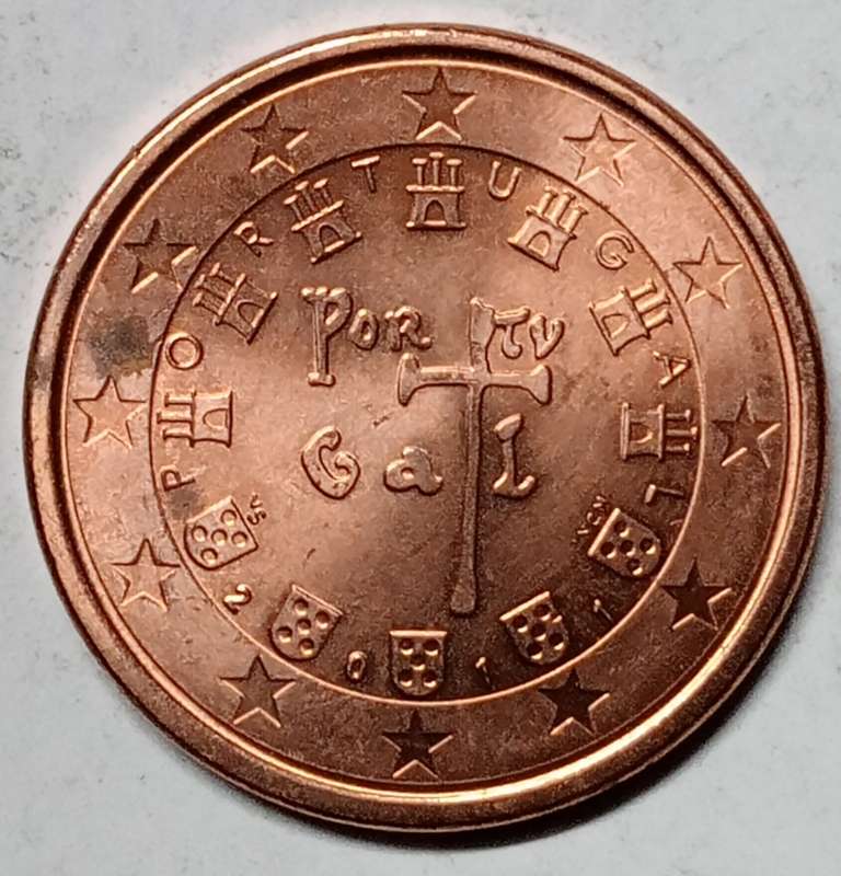 BRILLIANT 2011 PORTUGAL EURO 5 CENT - BU