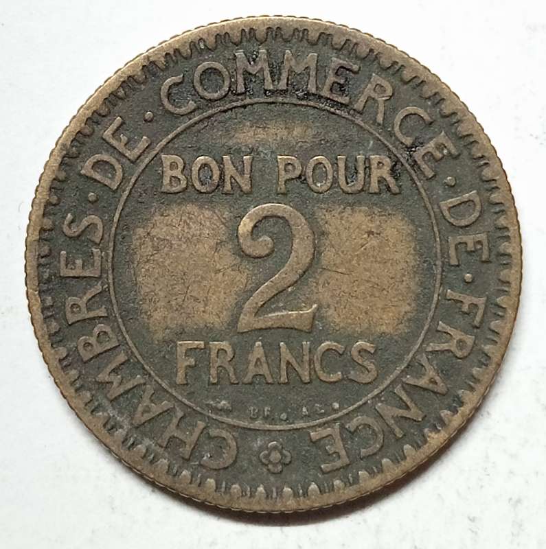 1922 FRANCE 2 FRANCS