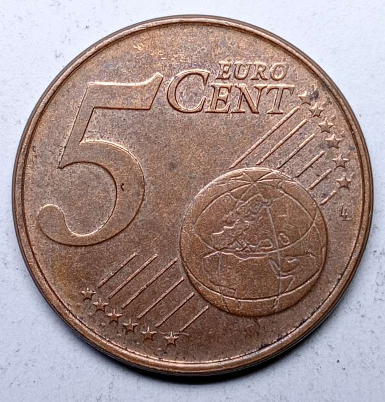 2001 NETHERLAND 5 CENT EURO