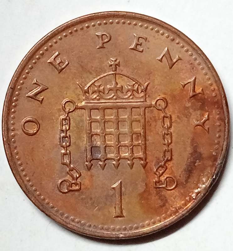 2006 GREAT BRITAIN  1 PENNY / NEW PENCE (with - errors extra metal)