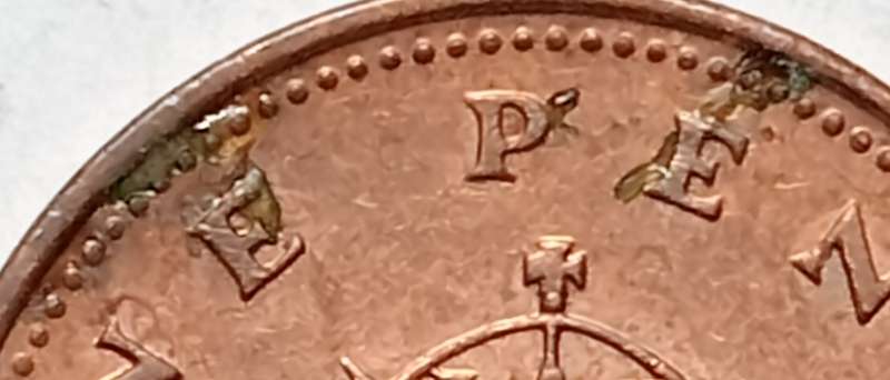 2008 GREAT BRITAIN  1 PENNY / NEW PENCE (with small errors extra metal)