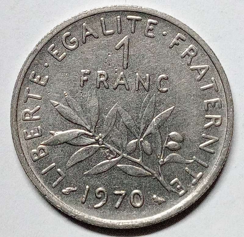 1970 France 1 franc - AU