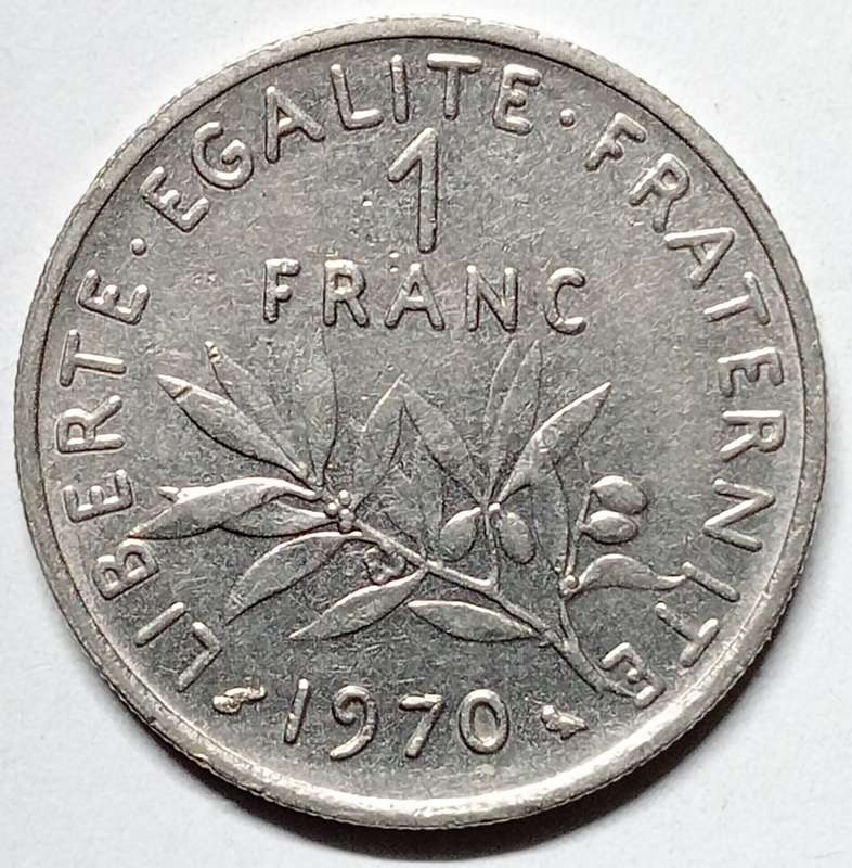 1970 France 1 franc - AU